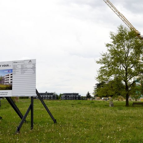 La future piscine va pouvoir émerger