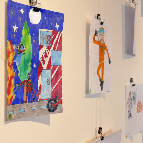 Les enfants imaginent le pompier du futur