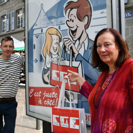Des sacs aux couleurs du commerce local