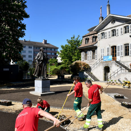 Nouvel espace vert en pleine ville