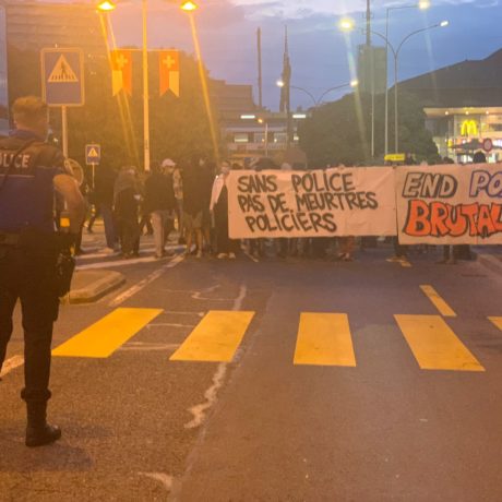 Manifestation en gare de Morges
