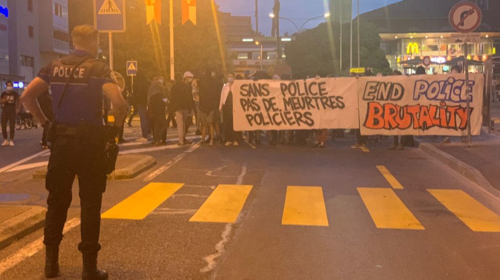 Manifestation en gare de Morges
