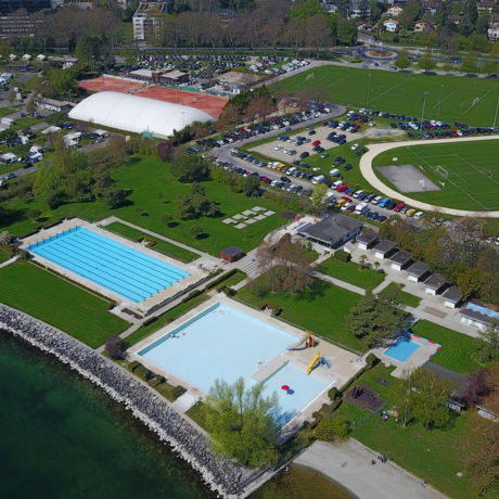 Assainissement en vue à la piscine