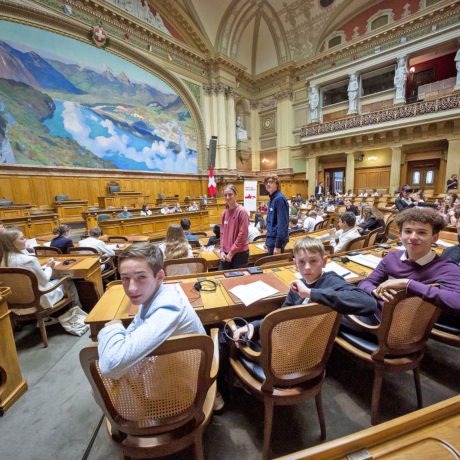 Conseillers nationaux d’un jour à 15 ans