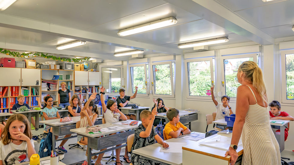 Une rentrée dans des Portakabin