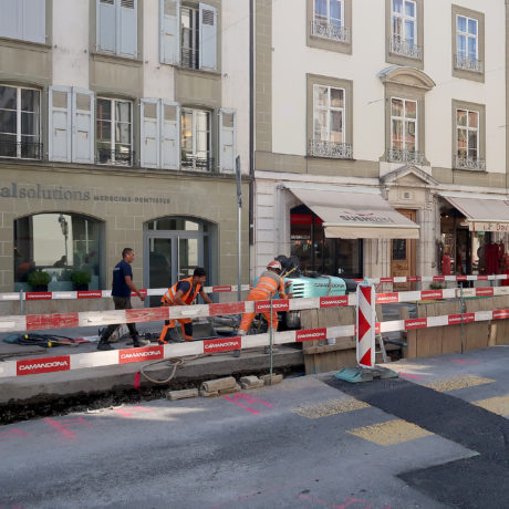Rue Louis-de-Savoie: le chantier se poursuit