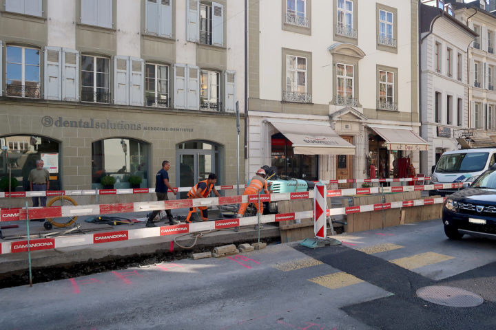 Rue Louis-de-Savoie: le chantier se poursuit