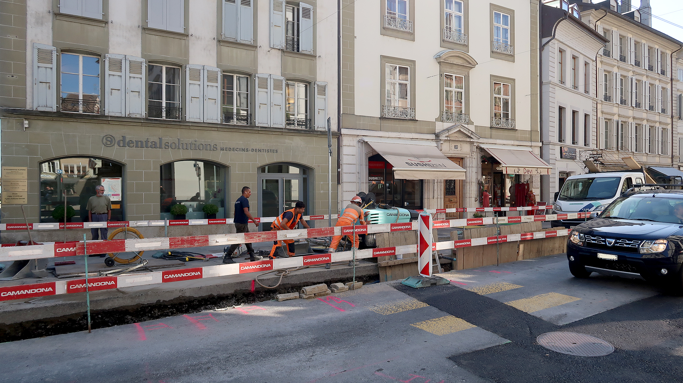 Rue Louis-de-Savoie: le chantier se poursuit