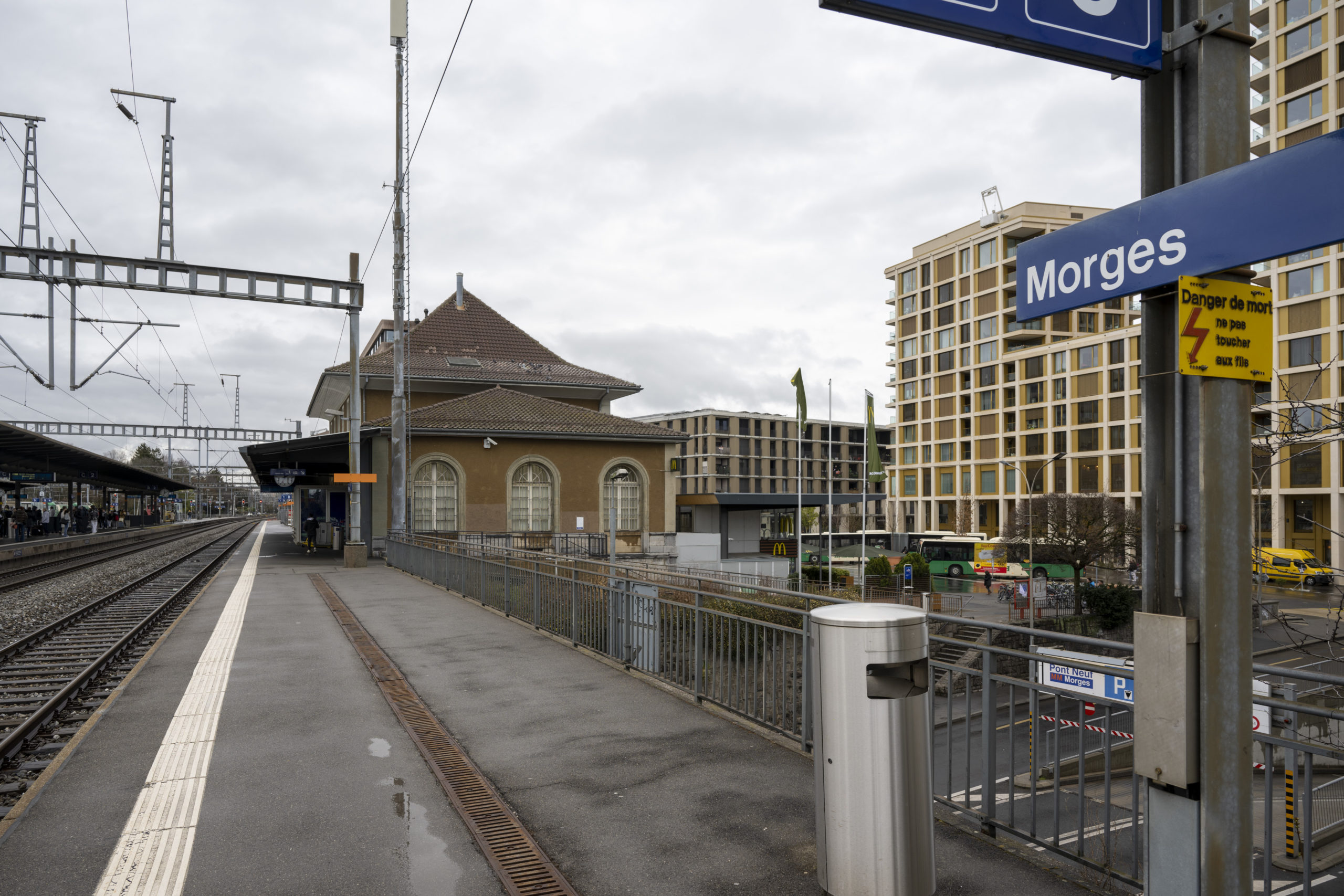 Morges: le nouveau quai 1 de la gare est en service