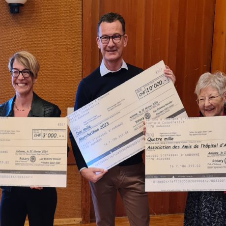Trio d’entraide bien soutenu par le Rotary