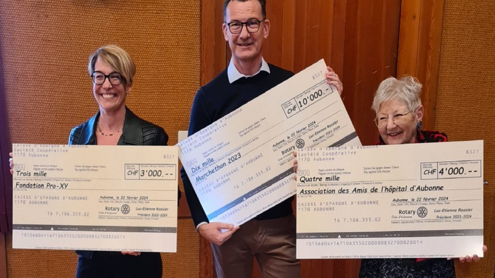 Trio d’entraide bien soutenu par le Rotary