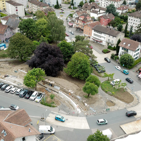 Parc du centre en cours