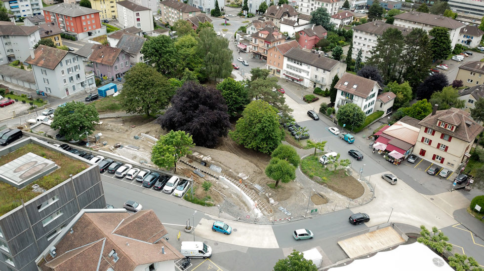 Parc du centre en cours