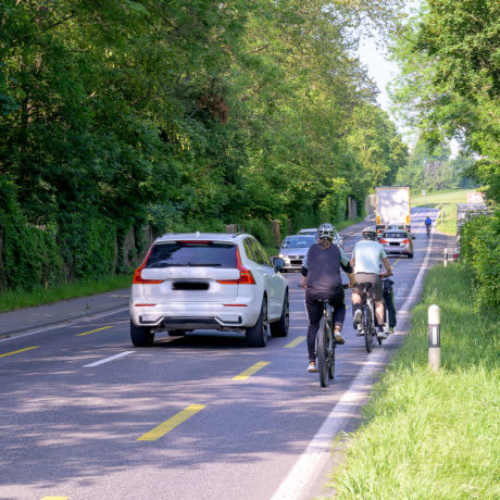 La route du lac sera adaptée aux vélos