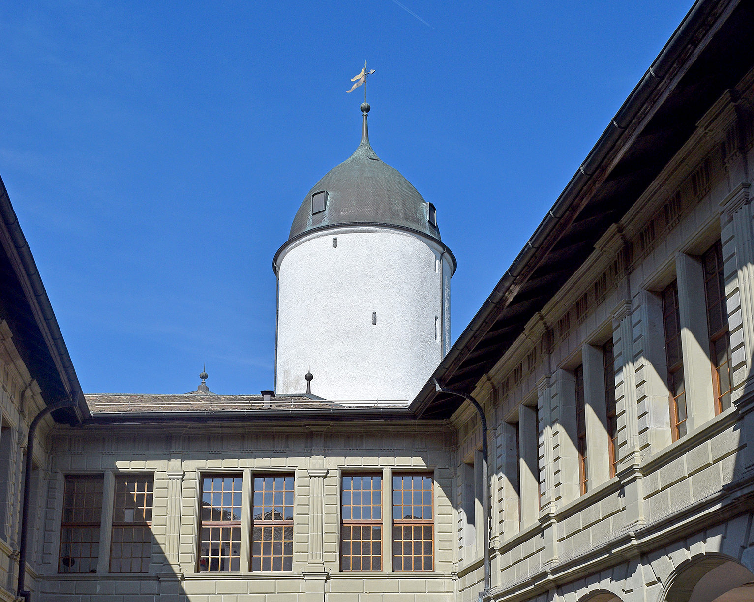 L’ascension du donjon du château d’Aubonne