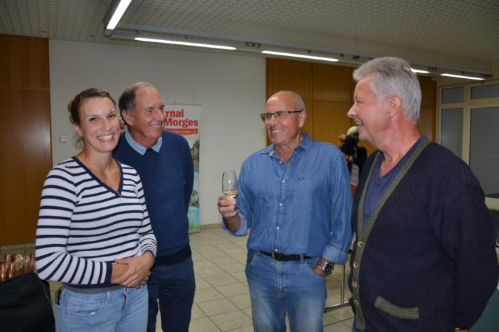 Amandine et Pierre Sauty, Bernard Perey et Alain Jaccard. Photo: Schwarb.