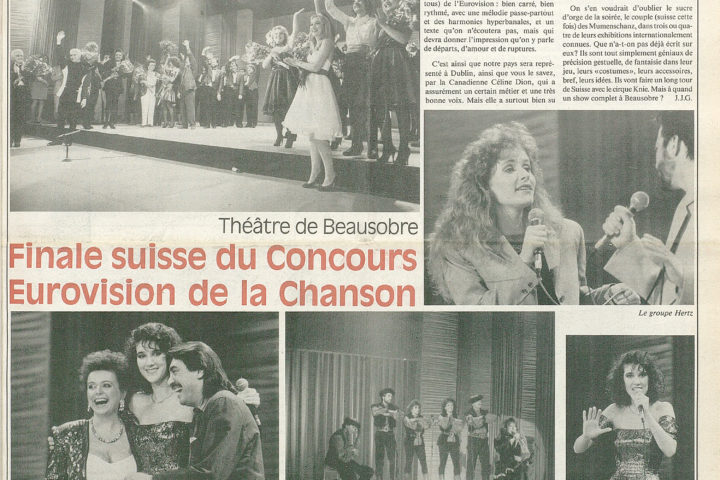 Cliquez sur la une et le reportage du Journal de Morges de l'époque!