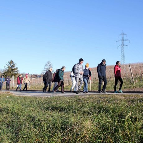Des marcheurs unis s’apprêtent à partir