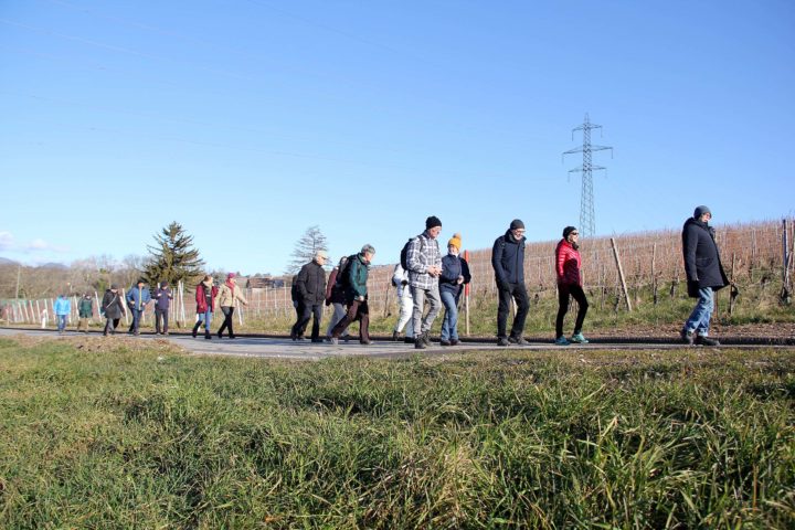 Des marcheurs unis s’apprêtent à partir