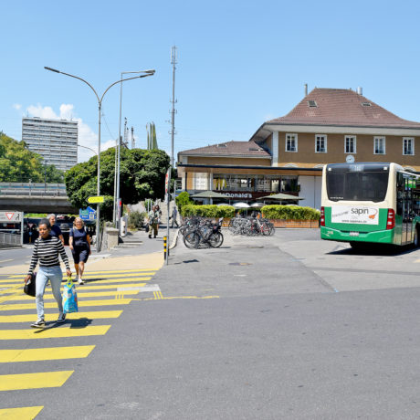 Arrêts de bus déplacés pour travaux à la gare de Morges