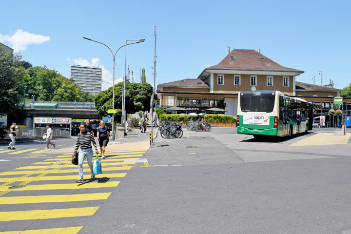 Arrêts de bus déplacés pour travaux à la gare de Morges