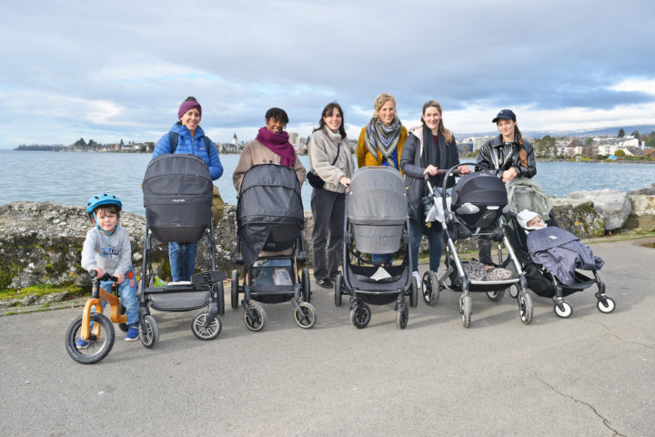 Marcher en poussette pour partager leur vécu
