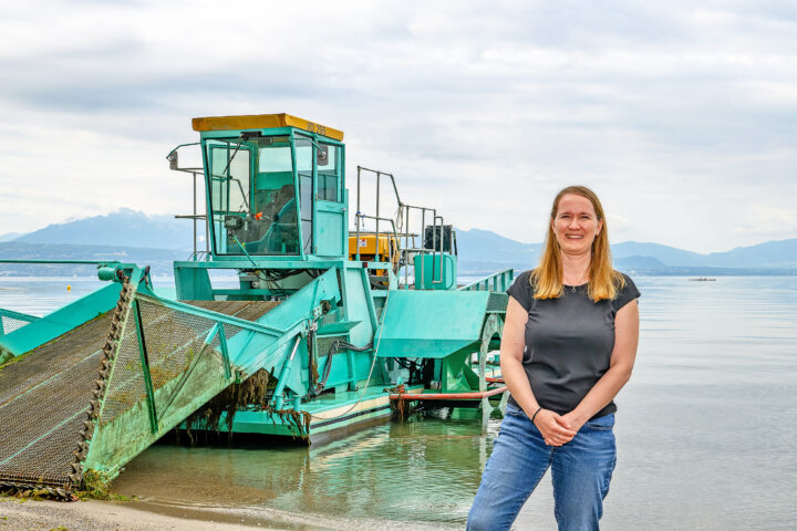 Une nouvelle faucardeuse en grande pompe à Morges
