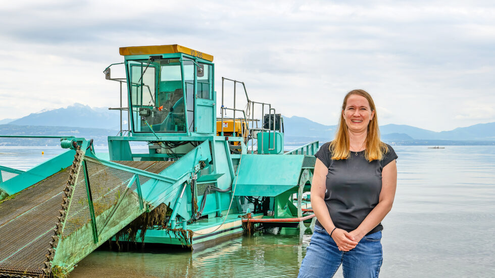 Une nouvelle faucardeuse en grande pompe à Morges