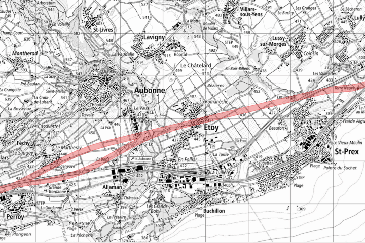 Le Canton dévoile un premier tracé du tunnel ferroviaire Morges-Perroy