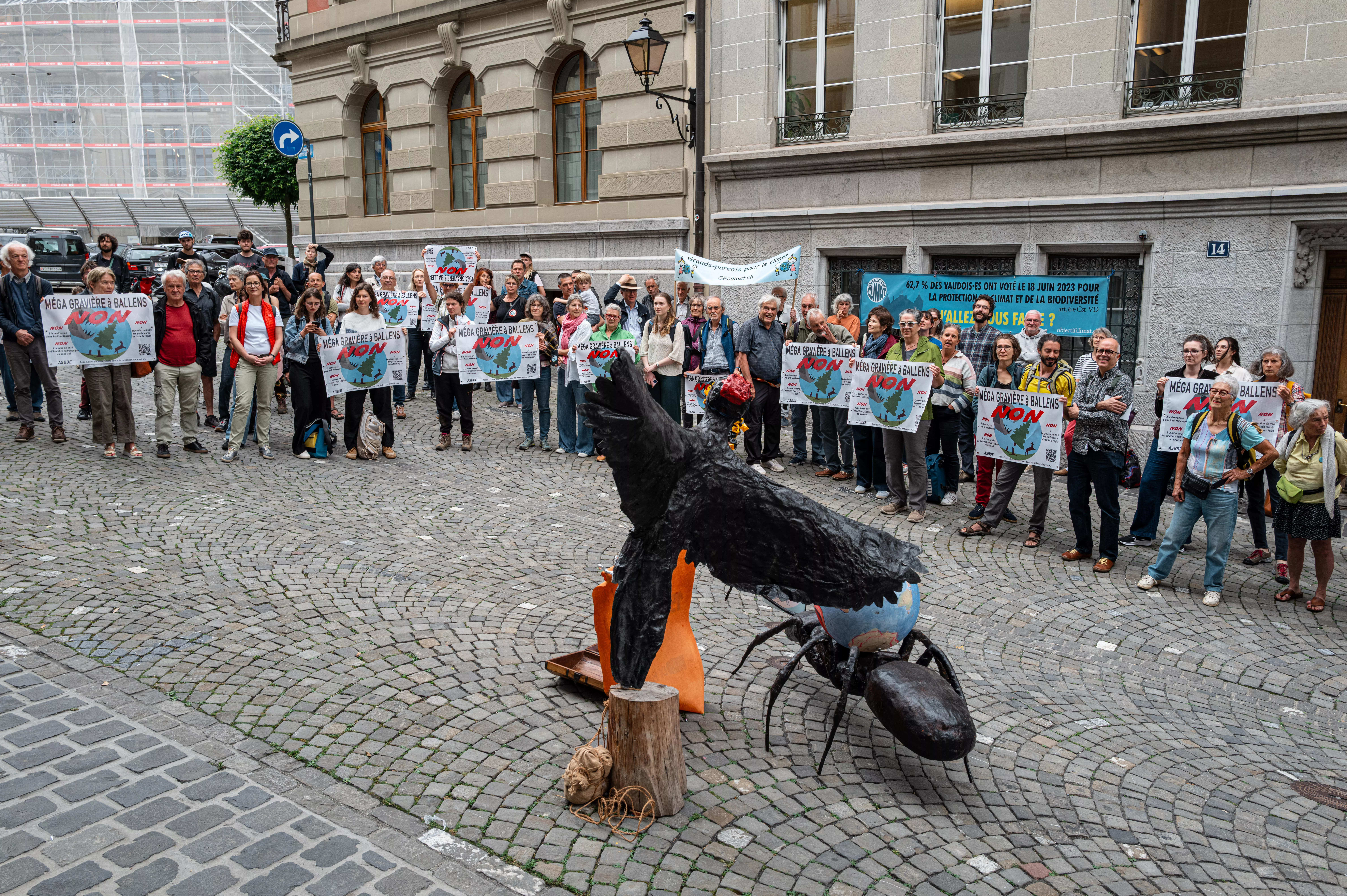 15000 signatures récoltées contre la gravière de Ballens