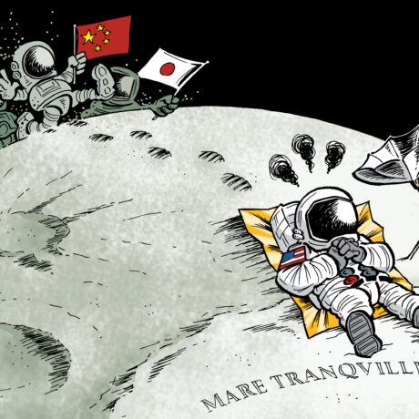Quand les caricaturistes croquent la Lune et ses conquérants