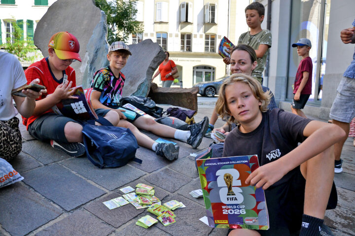 À Morges, la ferveur des cartes Panini gagne les plus jeunes