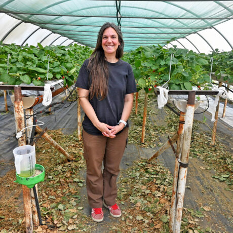 Elle a répondu à l’appel de la fraise