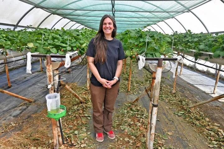 Elle a répondu à l’appel de la fraise